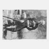 Vintag Sports Foto, Boston Baseball Player Geschirrtuch (Horizontal)