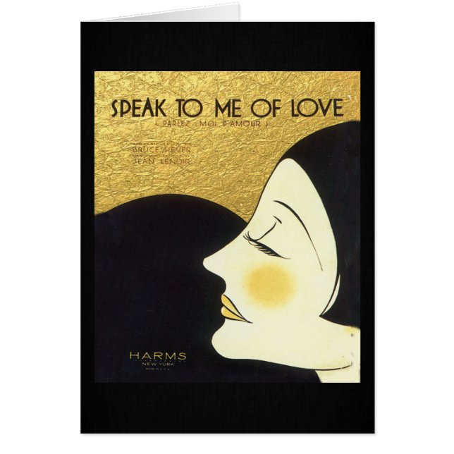 Vintag sprechen Sie mit mir Blatt-Musik-der (Vorne)