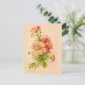 Vintag Spring Bouquet Postcard Postkarte (Stehend Vorderseite)