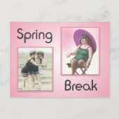 Vintag Spring Break Beach Babes Postkarte (Vorderseite)