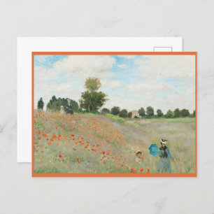 Vintag Spring Claude Monet Postkarte