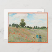 Vintag Spring Claude Monet Postkarte (Vorne/Hinten)