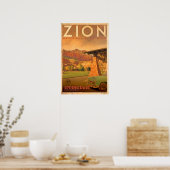 Vintag Springdale Zion's Heimat Travel Poster (Küche)