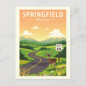 Vintag Springfield Missouri Postkarte (Vorderseite)