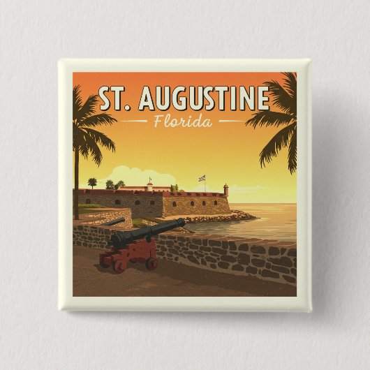 Vintag St. Augustine Florida Button (Vorderseite)