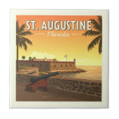 Vintag St. Augustine Florida Fliese (Vorderseite)