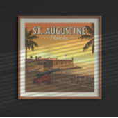 Vintag St. Augustine Florida Poster