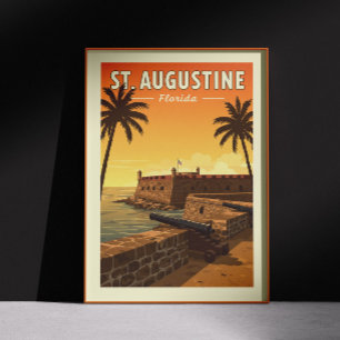 Vintag St. Augustine Florida Poster