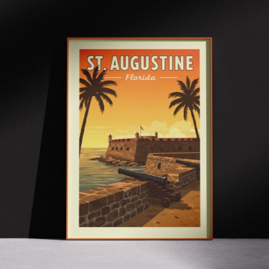 Vintag St. Augustine Florida Poster