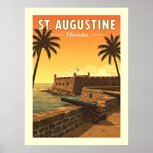 Vintag St. Augustine Florida Poster (Vorne)
