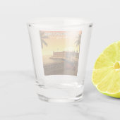 Vintag St. Augustine Florida Schnapsglas (Rückseite)