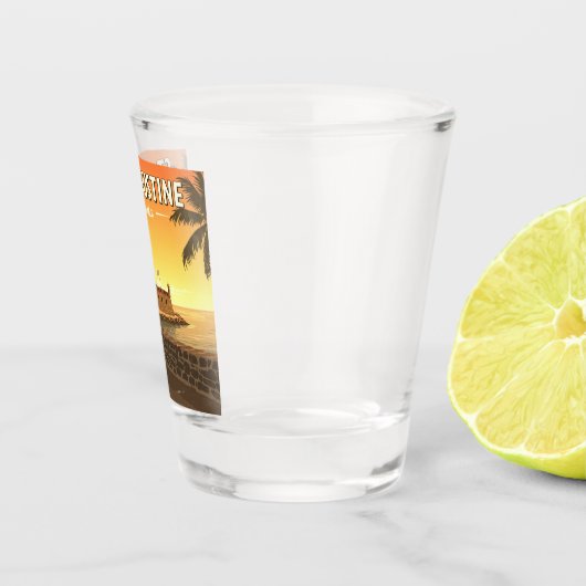 Vintag St. Augustine Florida Schnapsglas (Rechts)