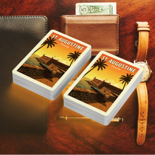 Vintag St. Augustine Florida Spielkarten