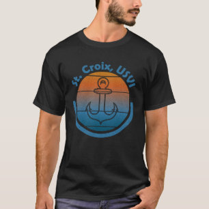 Vintag St Croix Sailor Anchor USVI Captain Sail T-Shirt