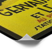 Vintag St. Gervais les Bains Travel Poster (Ecke)