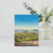 Vintag St. Helena California Postkarte (Stehend Vorderseite)