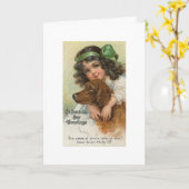Vintag - St. Patrick's Day Friends, Karte (Gelbe Blume)
