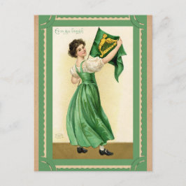 Vintag St Patricks Day Irish Erin Go Bragh Postkarte