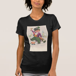 Vintag St Patricks Day Kleeblatt Champagne T-Shirt