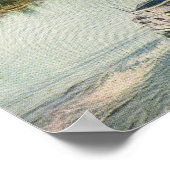 Vintag St Paul Mississippi River Steamer Poster (Ecke)