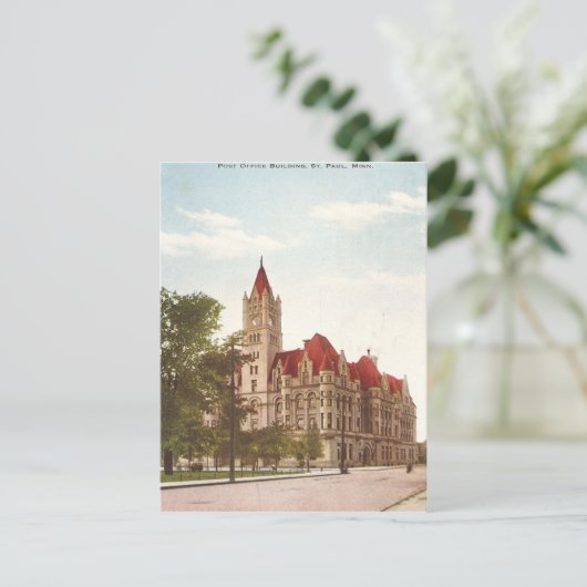 Vintag St. Paul Post Postkarte (Stehend Vorderseite)