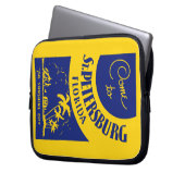 Vintag St. Petersburg Florida Laptopschutzhülle (Vorderseite Links)