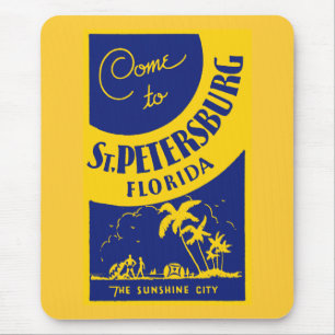 Vintag St. Petersburg Florida Mousepad