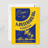 Vintag St. Petersburg Florida Postkarte (Vorne/Hinten)