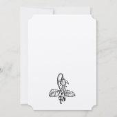 Vintag Stag Beetle Wedding Einladung (Rückseite)