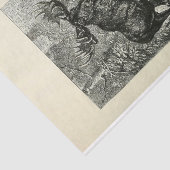 Vintag Stag Moose Ephemera Decoupage Seidenpapier (Ausschnitt)