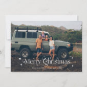 Vintag Stars Frohe Weihnachten Foto (Vorderseite)