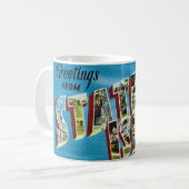 Vintag Staten Island NY Kaffeetasse (Vorderseite Links)