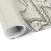 Vintag Staten Island & NYC Hafenplan (1733) Geschenkpapier (Rolleneckpunkt)