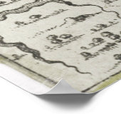 Vintag Staten Island & NYC Hafenplan (1733) Poster (Ecke)