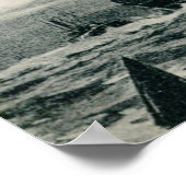 Vintag Steamer SS Lusitania Poster (Ecke)