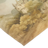 Vintag Steampunk Blue Hot Air Ballon Tischdecke (Schrägansicht)