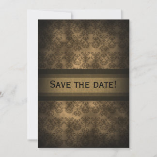 Vintag Steampunk Damask Einladung zum Jahrestag