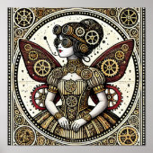 Vintag Steampunk Fairy Poster (Vorne)