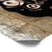 Vintag Steampunk-Frau Poster (Ecke)