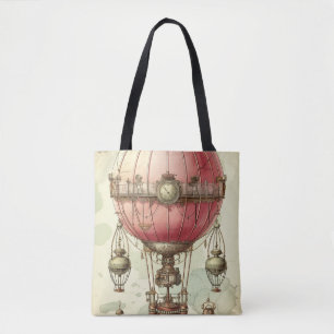 Vintag Steampunk Pink Hot Air Ballon (2) Tasche