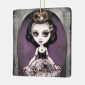 Vintag Steampunk Princess Doll Keramikornament (Links)