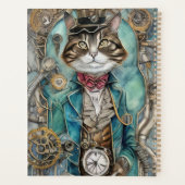 Vintag Steampunk Tabby Cat Planer (Rückseite)
