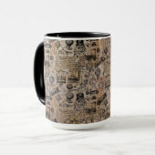 Vintag Steampunk Tasse (Vorderseite Links)