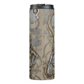 Vintag Steampunk Viktorianisch Cat Thermosbecher (Rückseite)