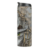Vintag Steampunk Viktorianisch Cat Thermosbecher (Nach rechts gedreht)