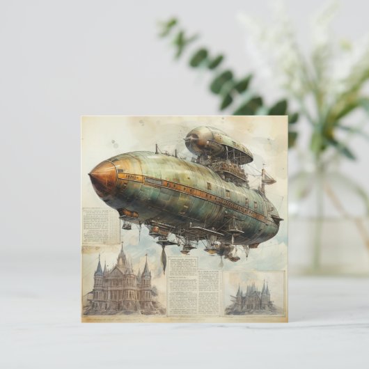 Vintag Steampunk Zeppelin (7) (Stehend Vorderseite)