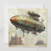 Vintag Steampunk Zeppelin (7) (Vorderseite)