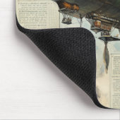 Vintag Steampunk Zeppelin (7) Mousepad (Ecke)