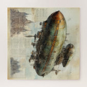 Vintag Steampunk Zeppelin (7) Puzzle (Horizontal)
