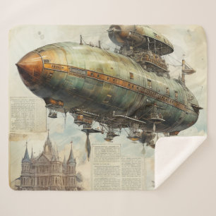 Vintag Steampunk Zeppelin (7) Sherpadecke